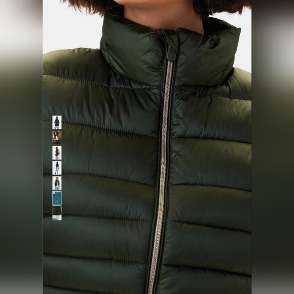 Save the Duck Lynn Puffer Vest Pine Green Ultra Light Jacket Women's Size S - Picture 9 of 9